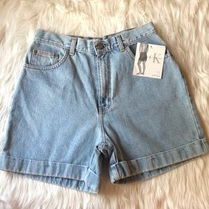 Vintage CK Calvin Klein light wash denim roll cuff
